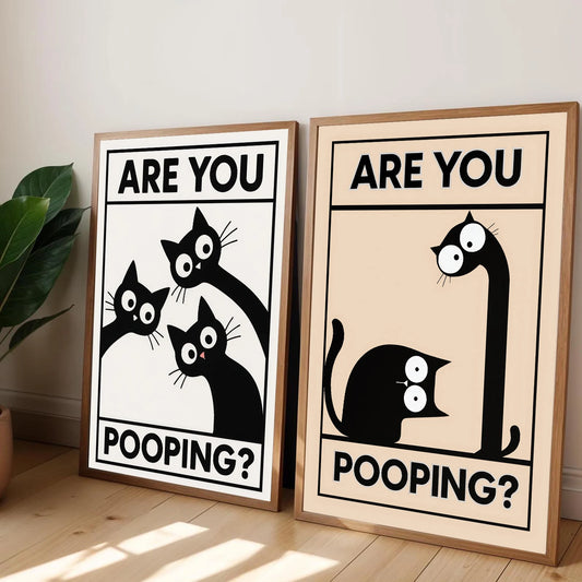 LOSARIS - Funny Cat Badezimmerbild