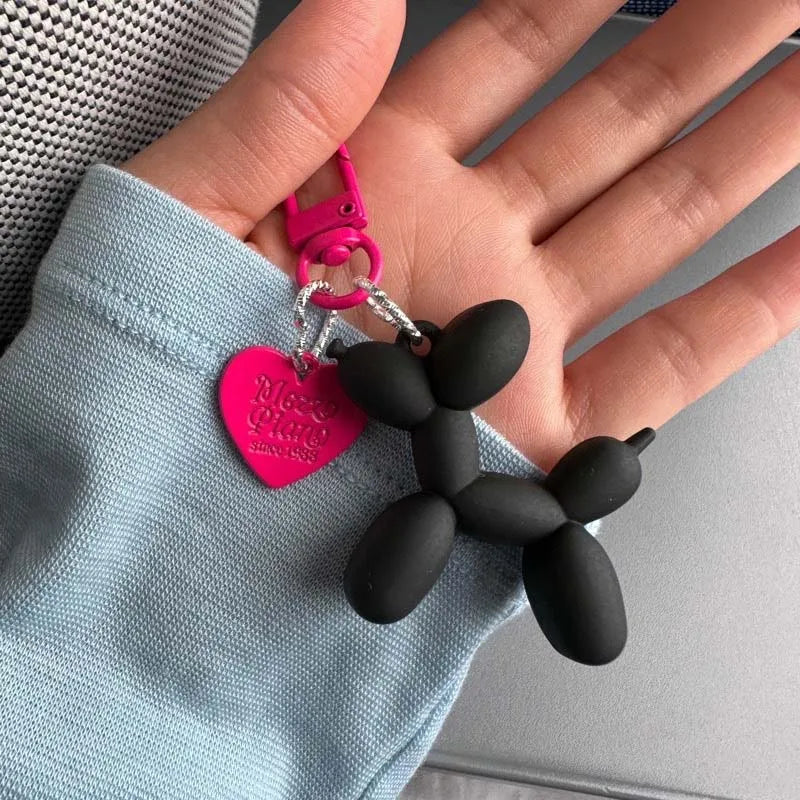Fashion Keychain Punk Y2K Balloon Dog Keychains for Women Bag Pendant Jewelry Trinket Girl's Car Key Ring Key Chain Accessories
