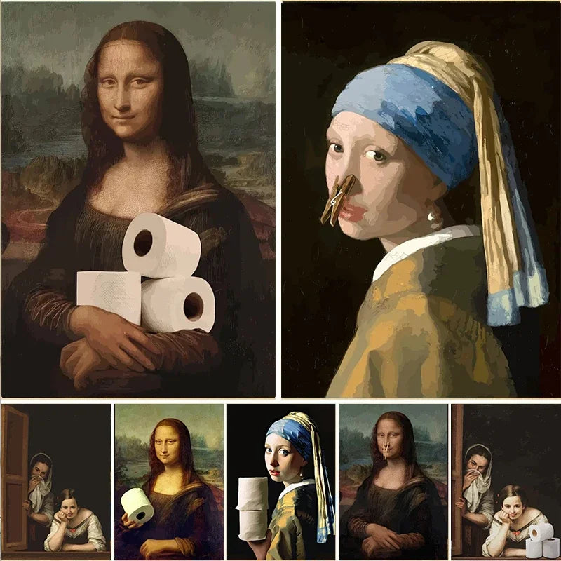LOSARIS - Funny Art Badezimmerbild