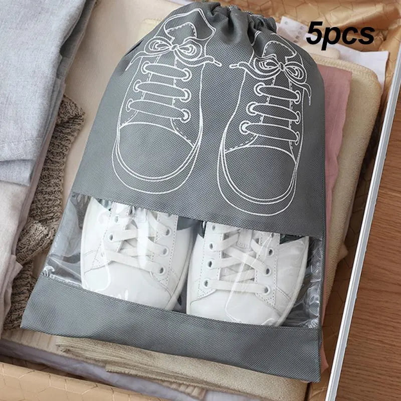 Schuh-Organizer Taschen – 5er Set | Vliesstoff, wasserfest