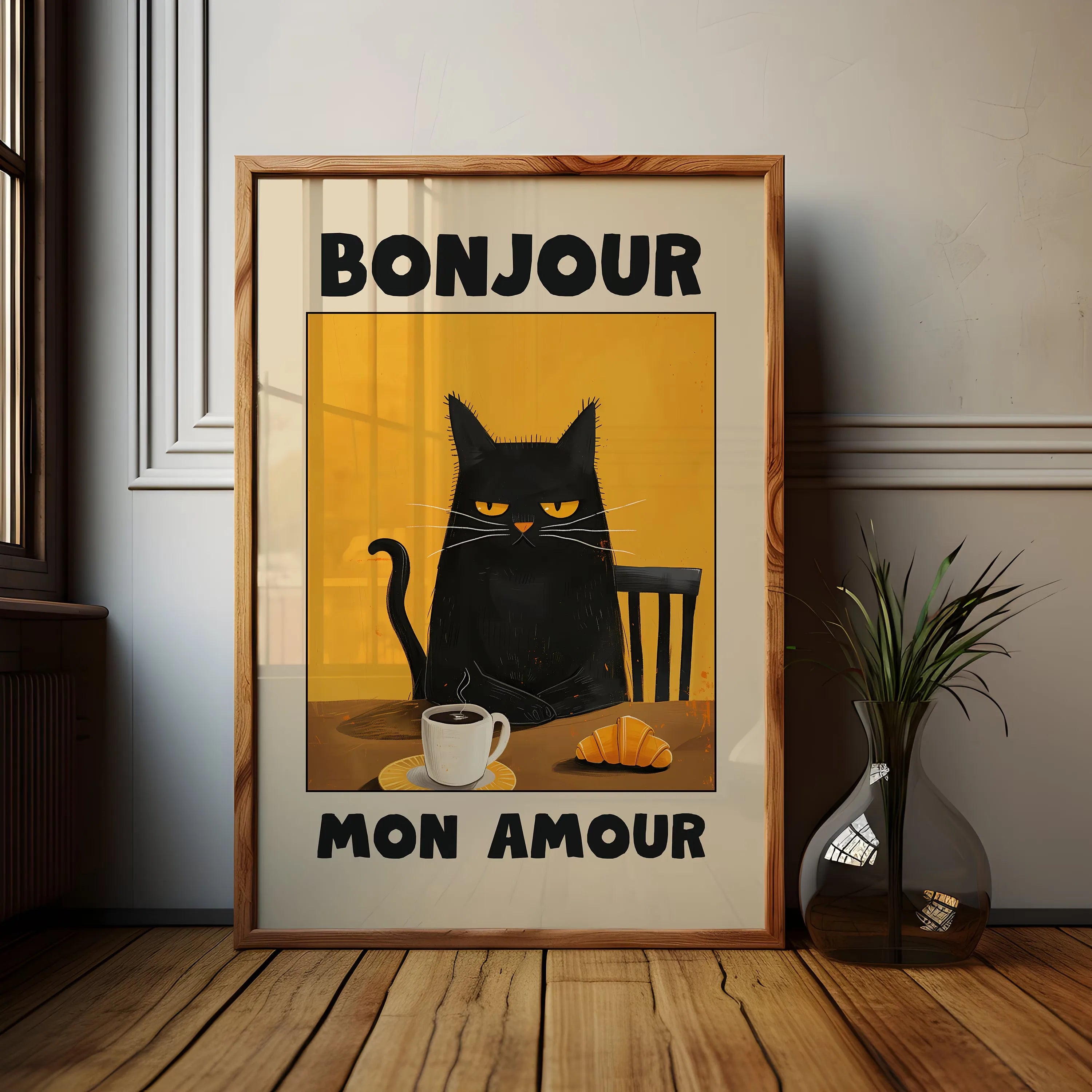 LOSARIS - „Bonjour Mon Amour“ Katzen-Poster-Edition II