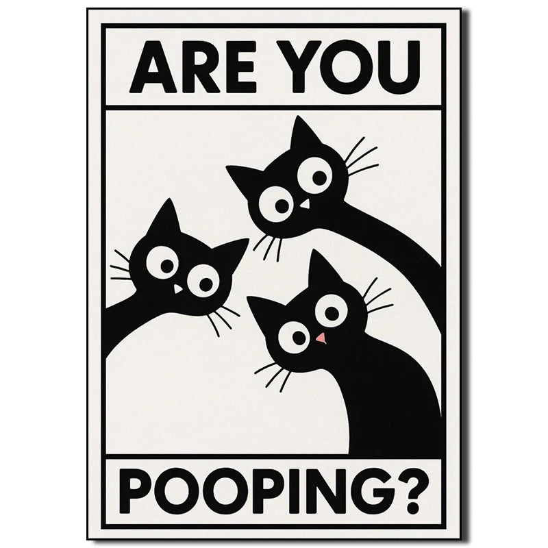 LOSARIS - Funny Cat Badezimmerbild