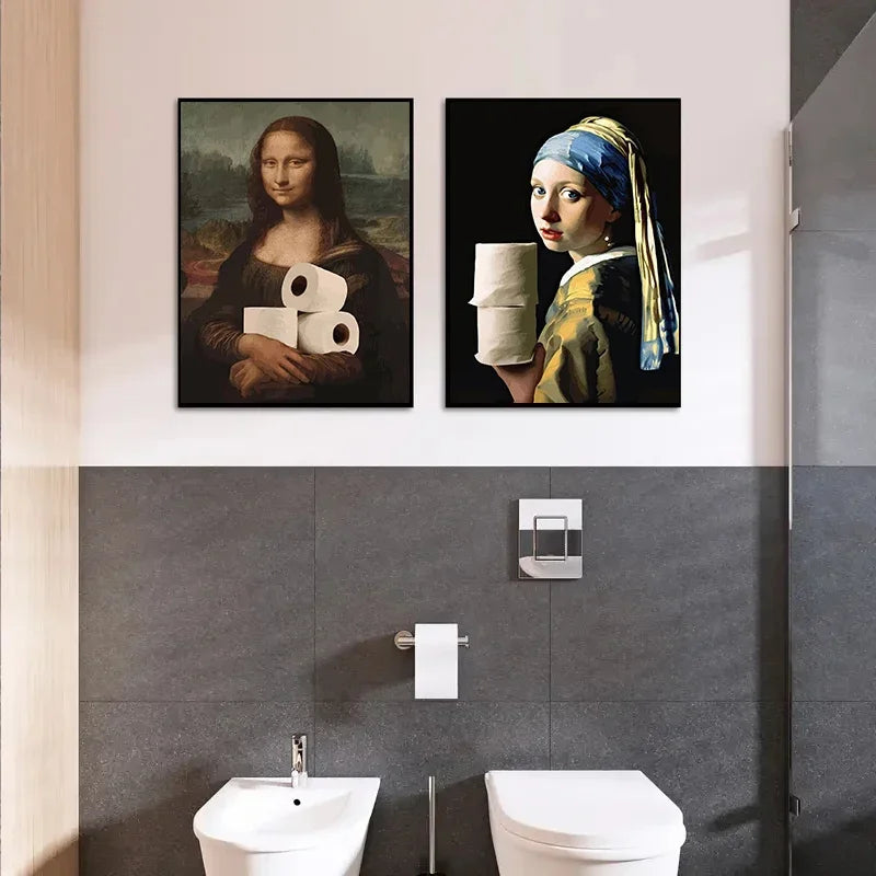 LOSARIS - Funny Art Badezimmerbild