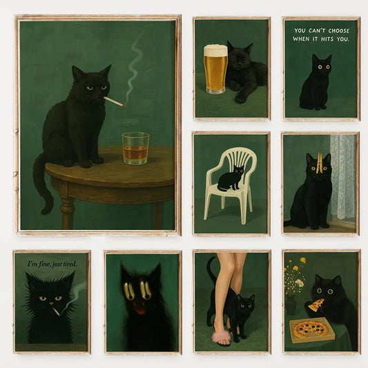 LOSARIS - Dark Mood Katzenposter - Edition I